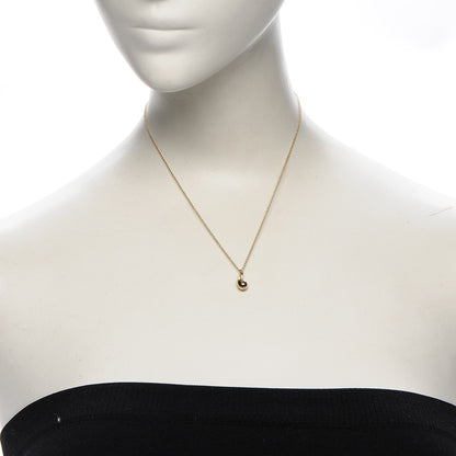 Tiffany 18K Yellow Gold 12mm Elsa Peretti Teardrop Pendant Necklace 2 of 8