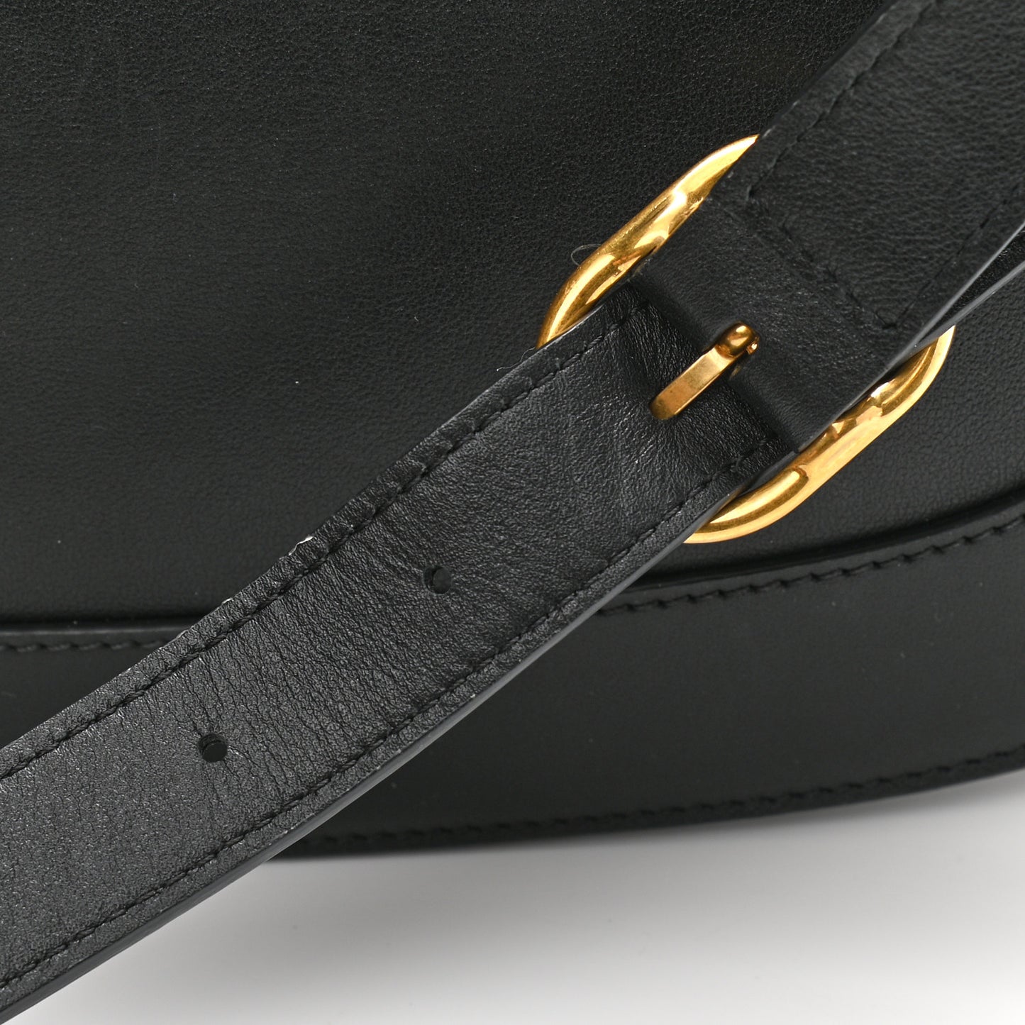 Smooth Calfskin Supervee Shoulder Bag Black
