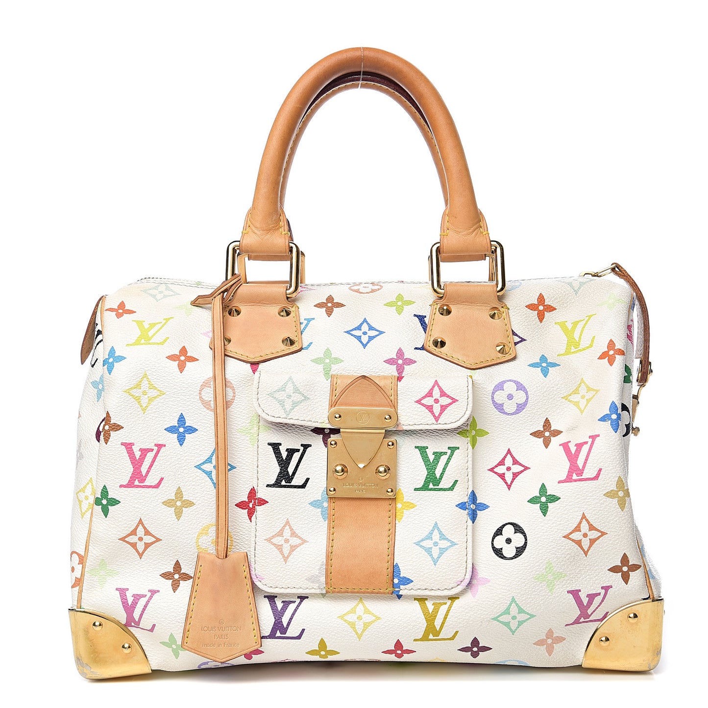 Monogram Multicolor Speedy 30 White