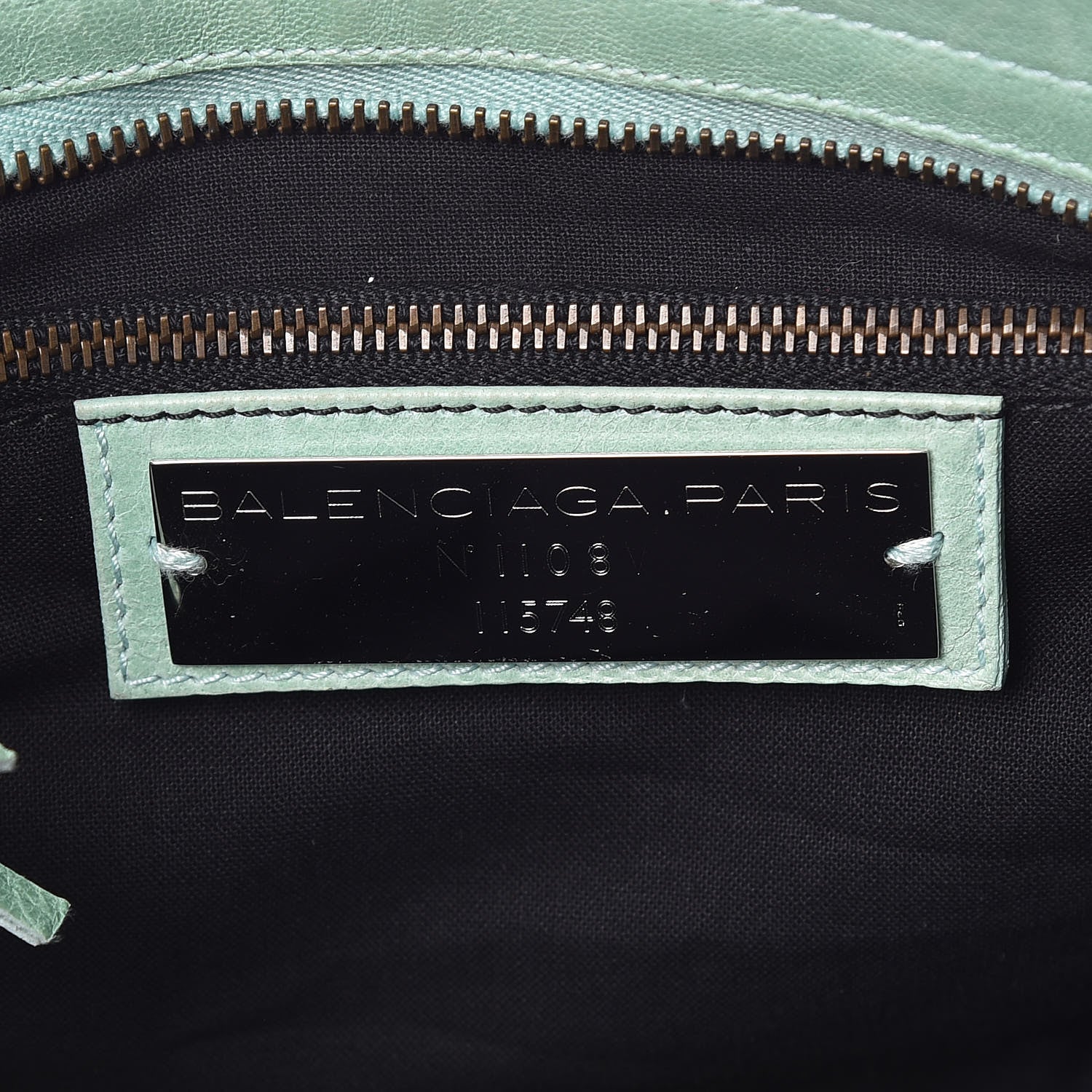 Balenciaga Agneau Classic Hardware City Vert D'Eau 9 of 17