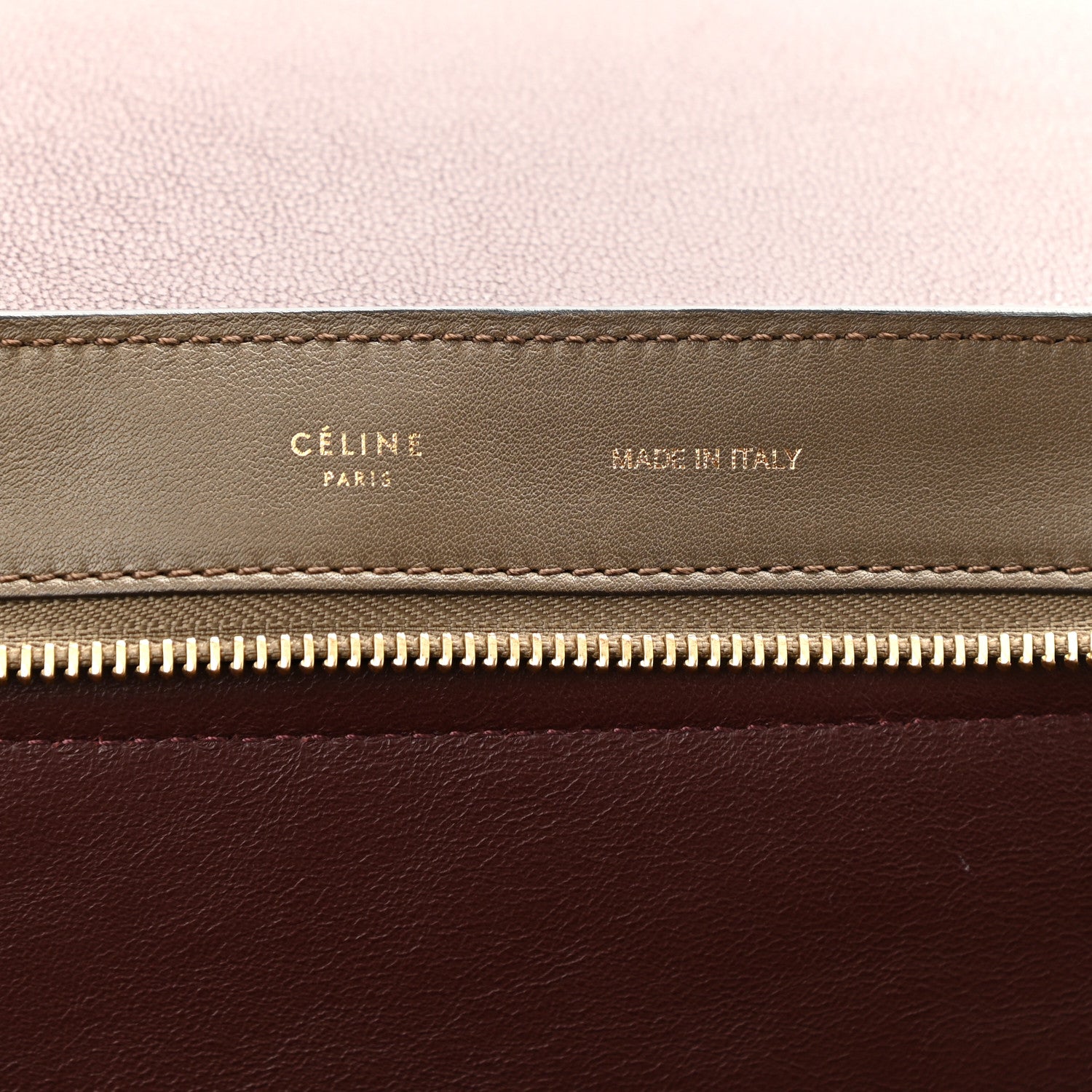 Celine Smooth Calfskin Suede Medium Tri-Color Trapeze Black Multi 5 of 10