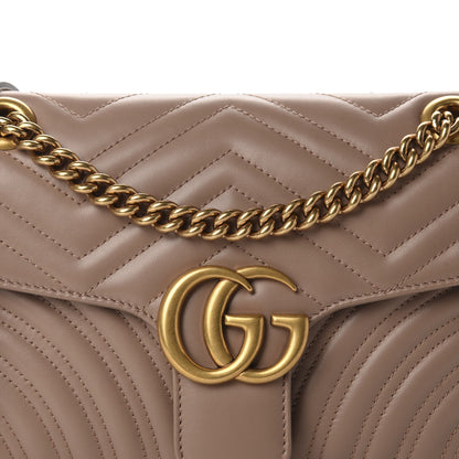 Gucci Calfskin Matelasse Small GG Marmont Shoulder Bag Porcelain Rose 10 of 10