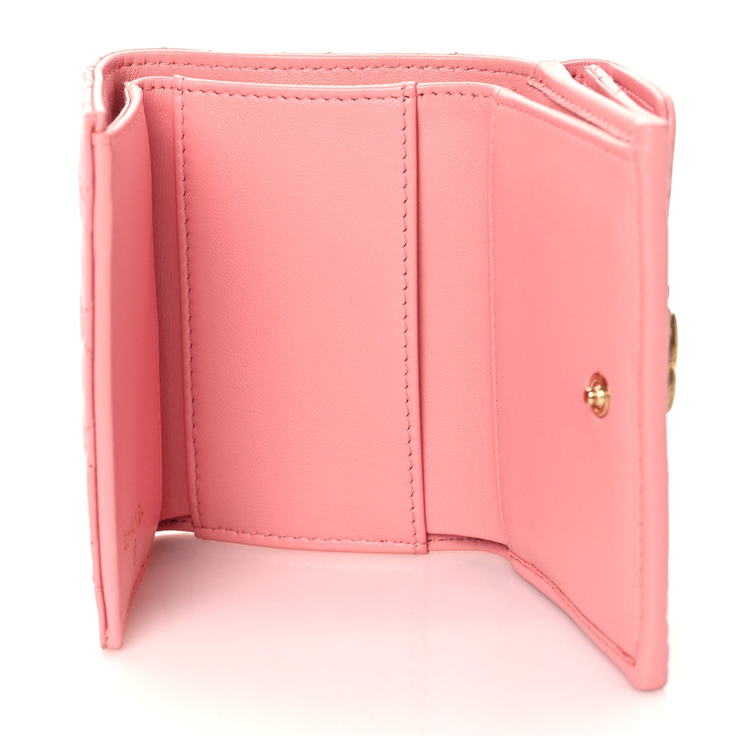 Chanel Lambskin Quilted Small Boy Flap Wallet Pink 5 of 9