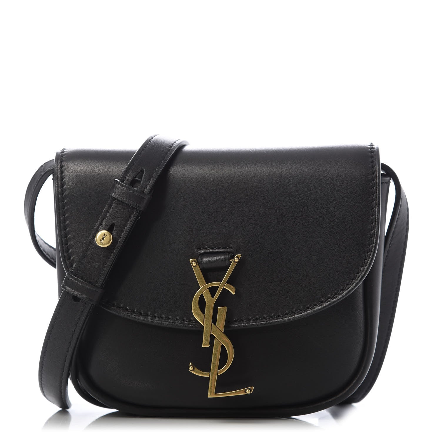 Saint Laurent Smooth Calfskin Mini Classic Monogram Kaia Satchel Black 1 of 9