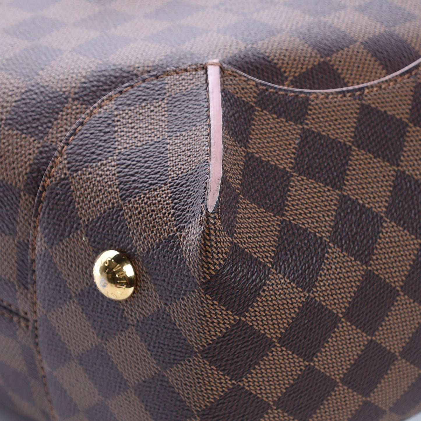 Damier Ebene Caissa Hobo Rose Ballerine
