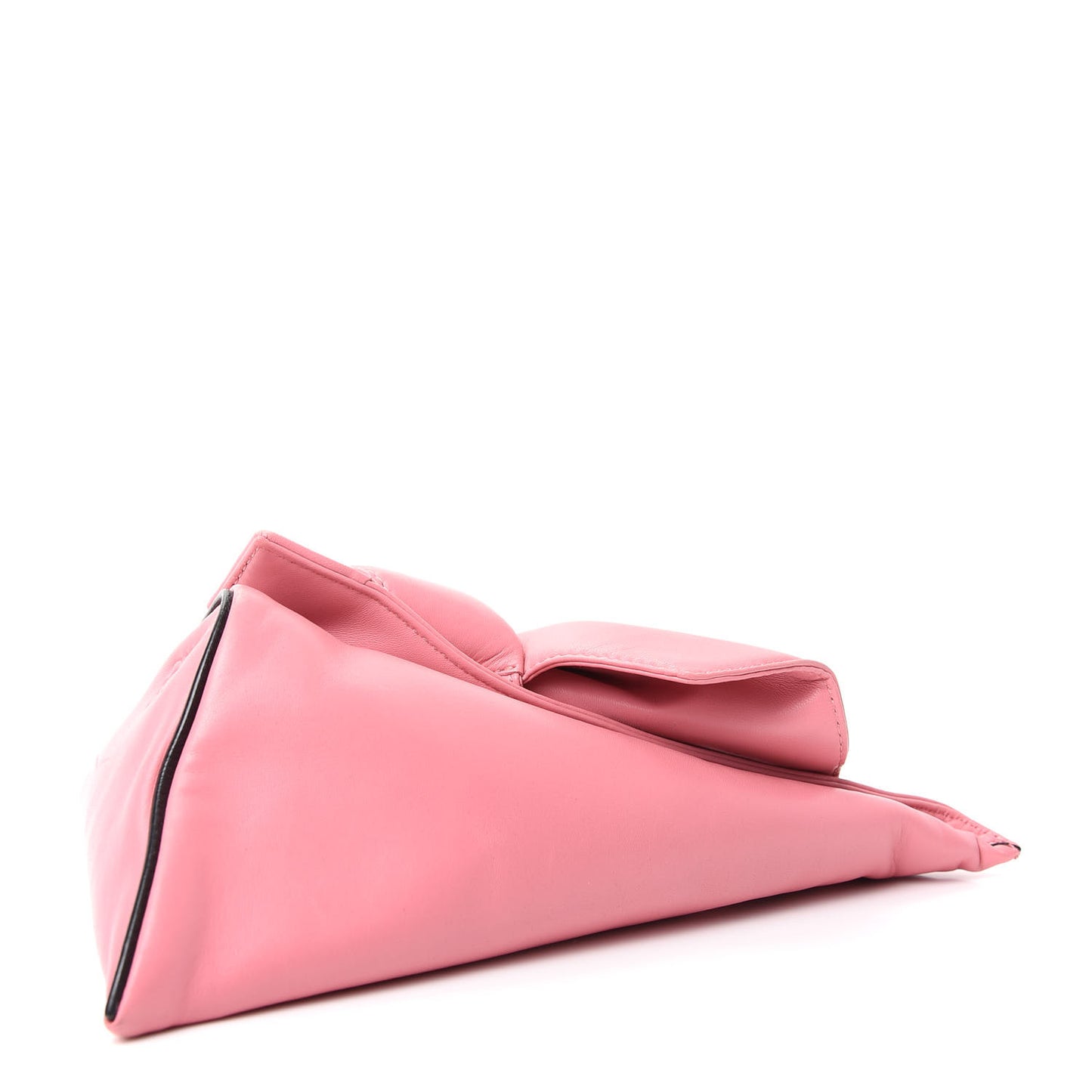 Nappa Wedge Clutch Candy