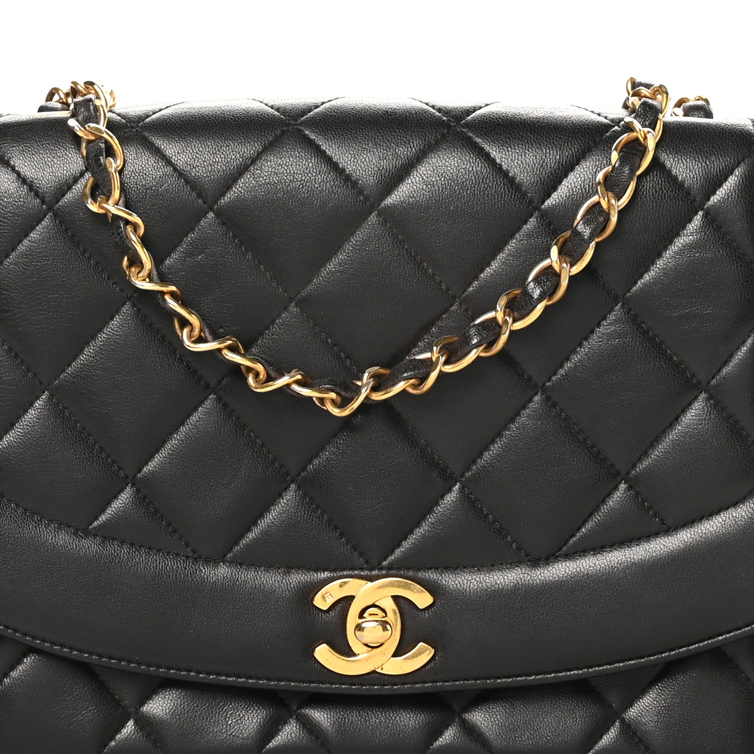 Chanel Lambskin Quilted Medium Single Flap Black 8 of 10