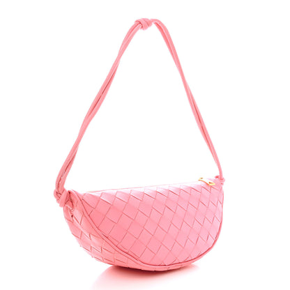 Bottega Veneta Nappa Intrecciato Half Moon Pouch On Strap Ribbon 3 of 9