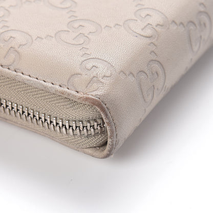 Gucci Guccissima Large Twins Zip Around Wallet White 13 of 17