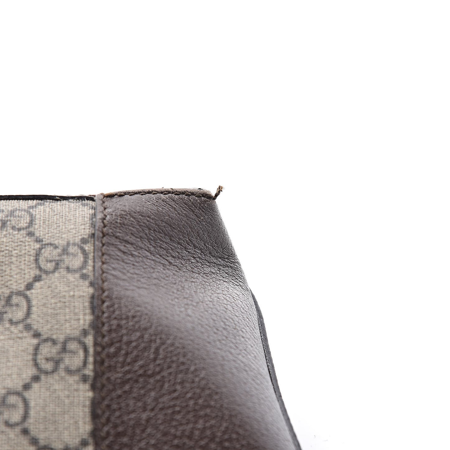 GG Supreme Monogram Web Large Ophidia Vertical Shopping Tote Brown