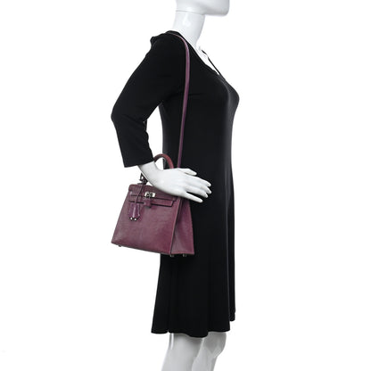 Hermes Lizard Kelly Sellier 25 Violet 2 of 13