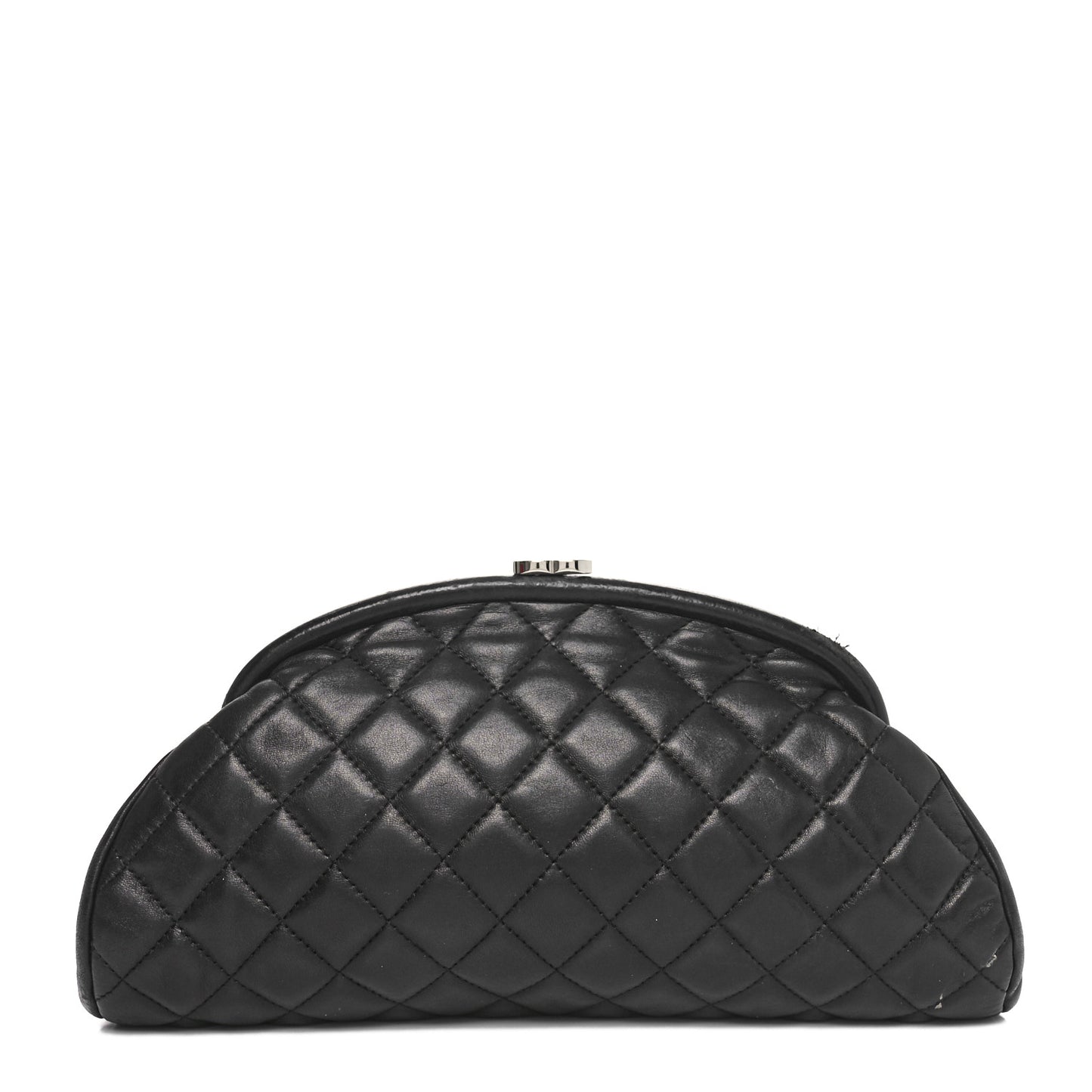 Lambskin Quilted Timeless Clutch Black