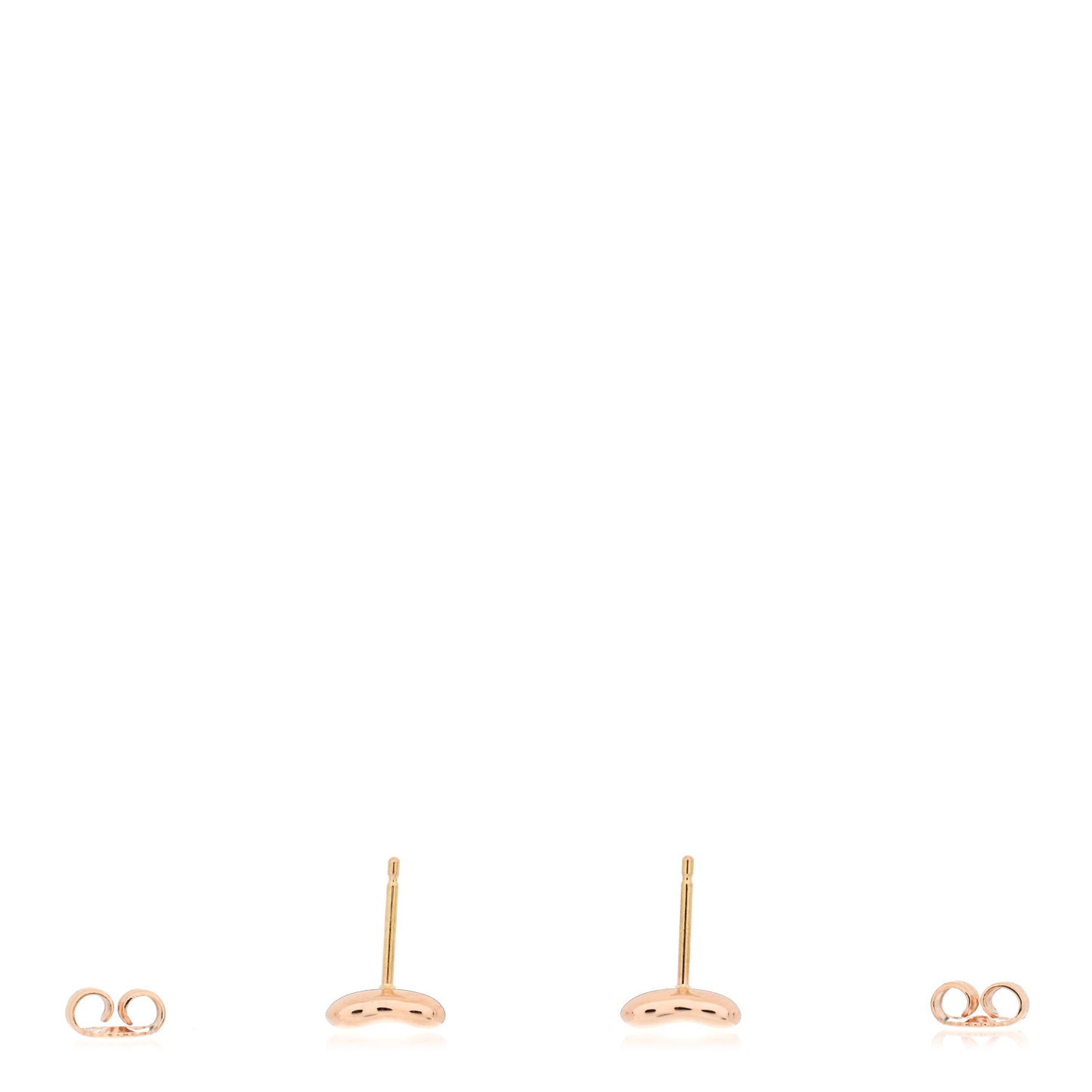 18K Rose Gold 9mm Elsa Peretti Bean Earrings