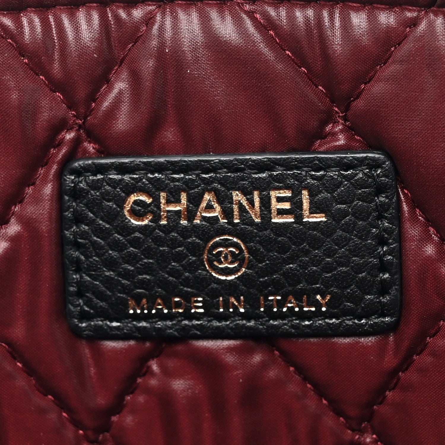 Chanel Caviar Quilted Large Cosmetic Case Black 6 of 9