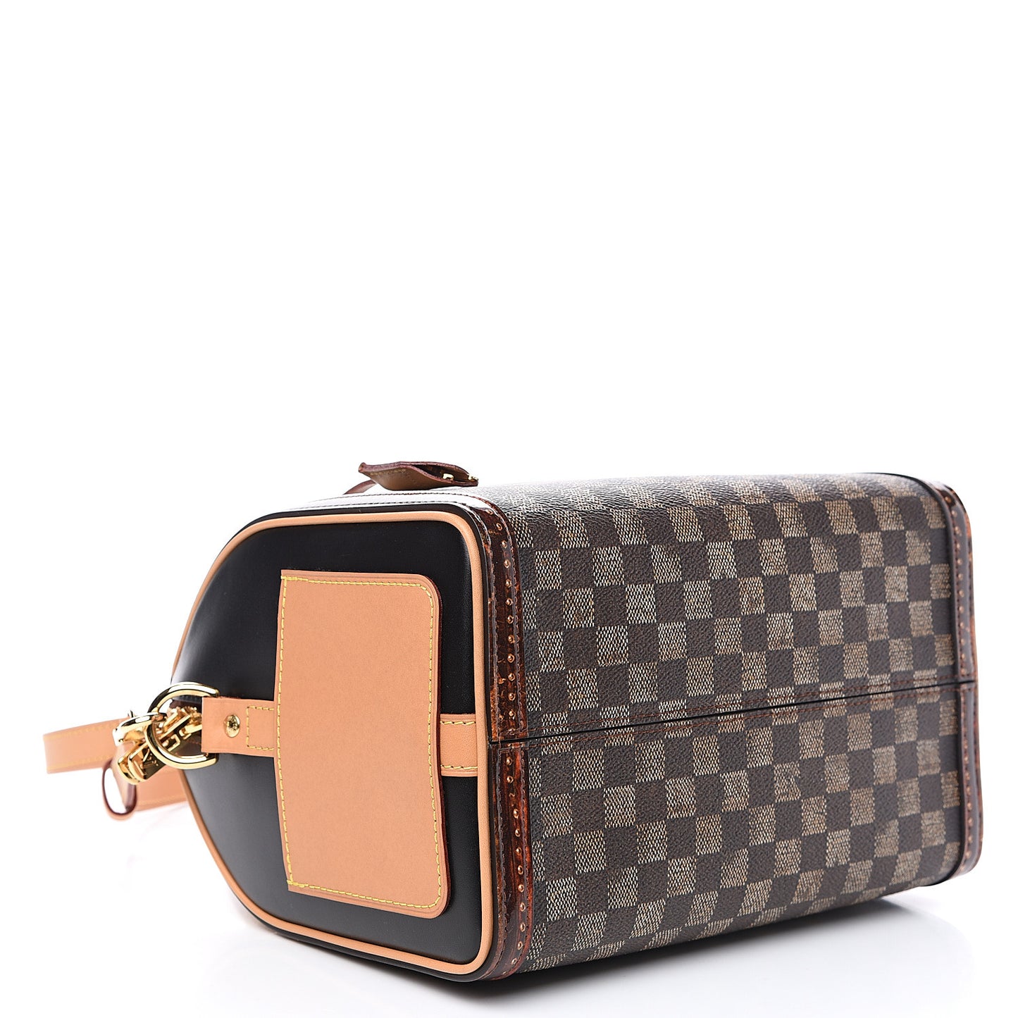 Transformed Damier Ebene Time Trunk Speedy Bandouliere 25 Black