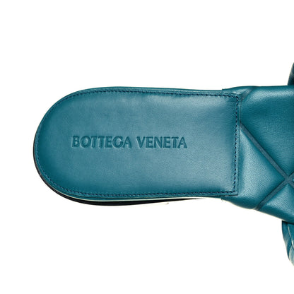 Bottega Veneta Nappa Quilted Rubber Lido Flat Sandals 38 Duck Green 7 of 8