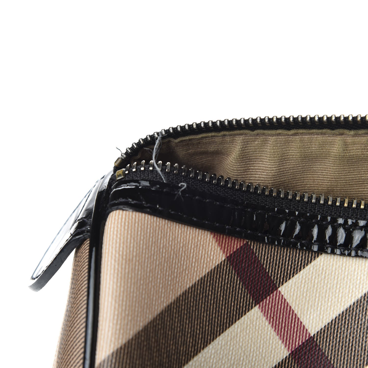 Burberry Nova Check Small Chester Bowling Bag Black 7 of 12