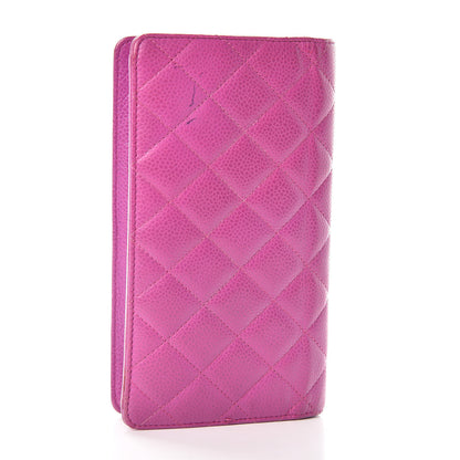 Chanel Caviar Quilted Yen Wallet Pink 3 of 20