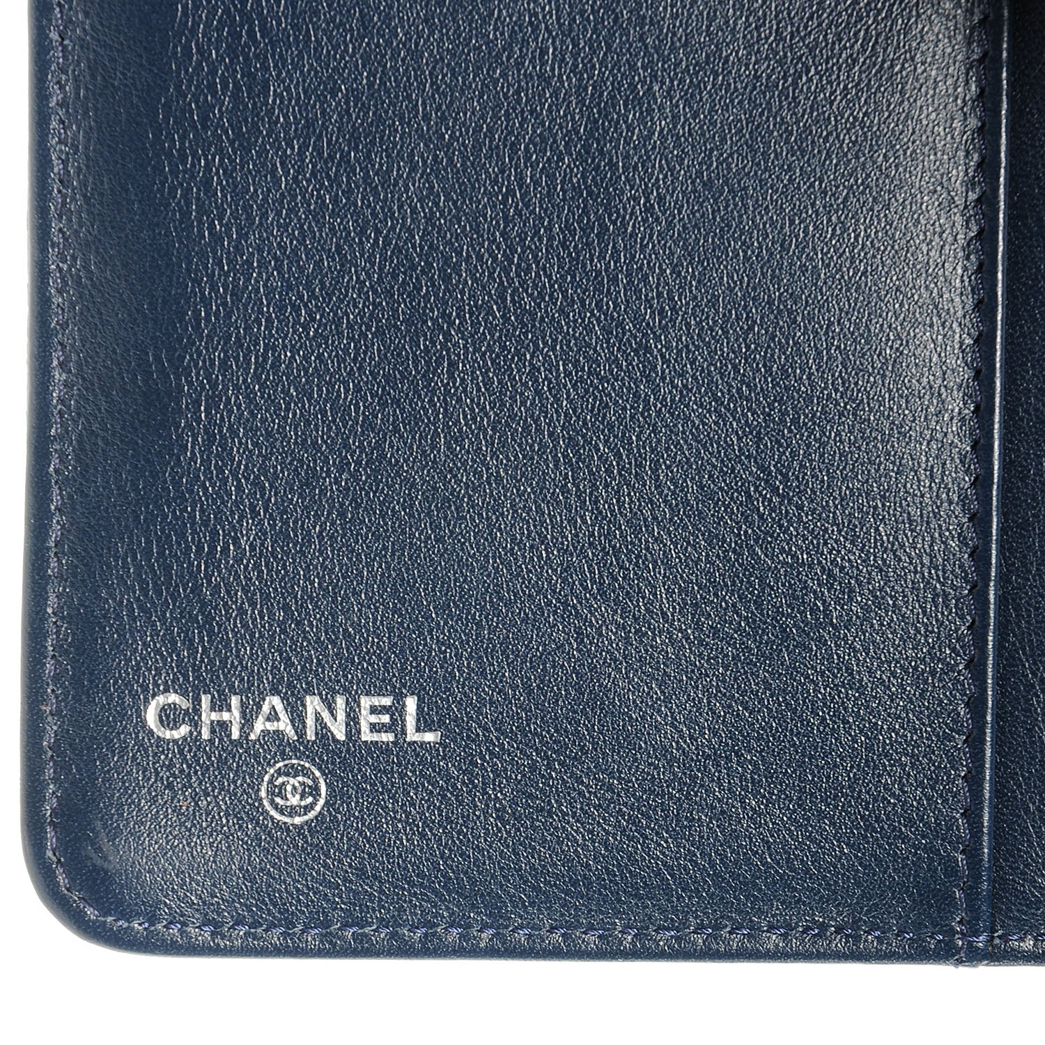 Chanel Caviar CC French Wallet Navy 6 of 8