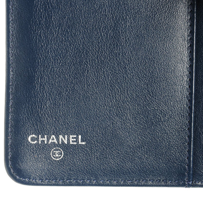 Chanel Caviar CC French Wallet Navy 6 of 8