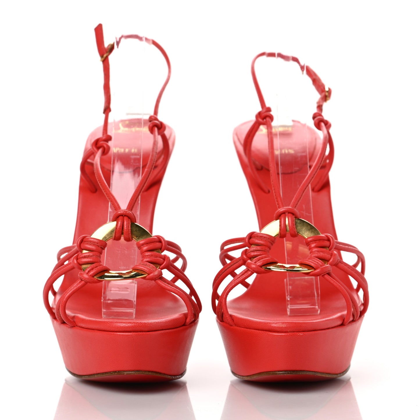 Nappa Disco Lilou 120 Sandals 39 Corail