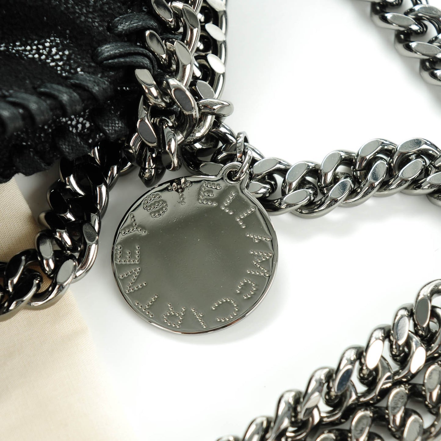 Shaggy Deer Falabella Fold Over Tote Black