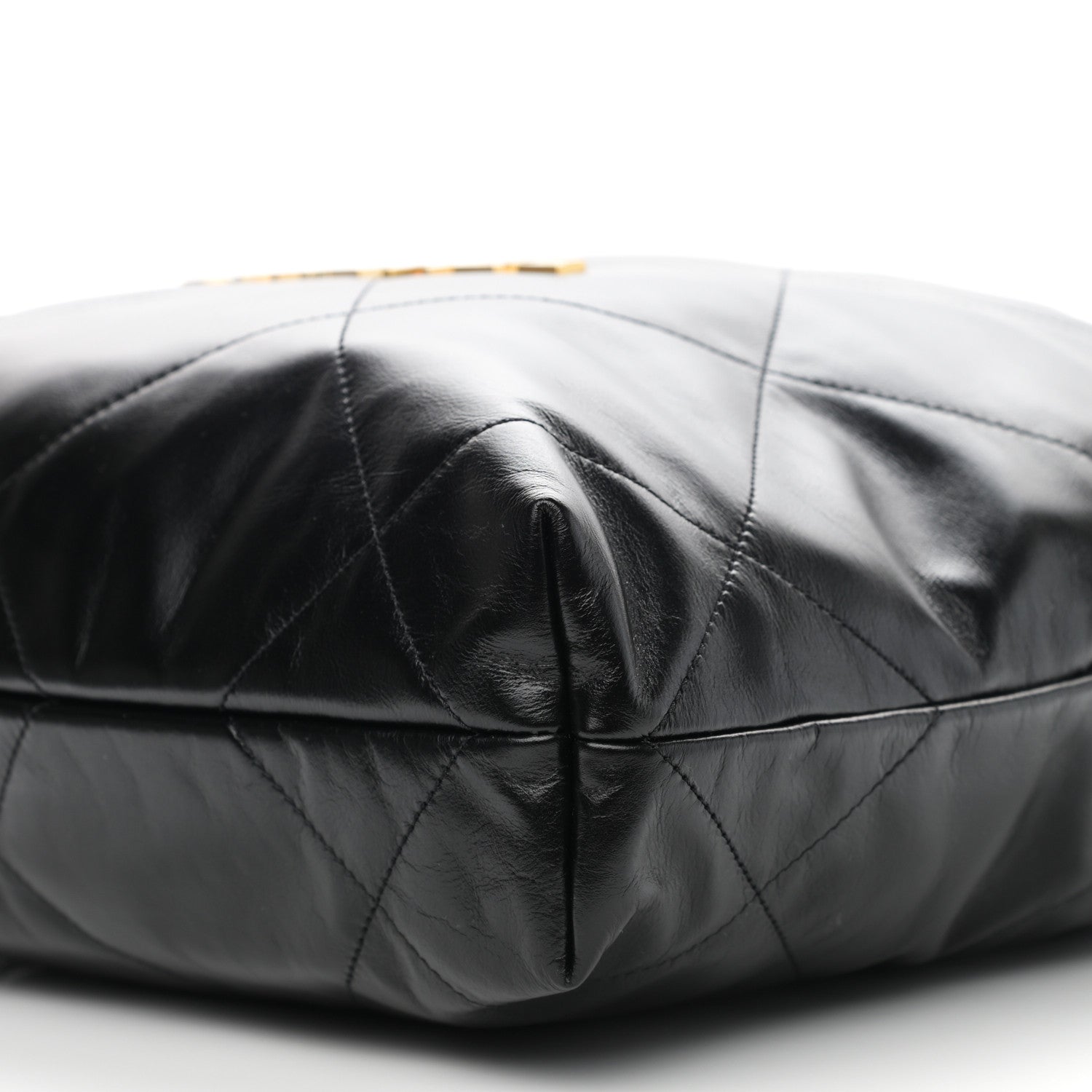 Chanel Shiny Calfskin Quilted Small Chanel 22 Black 11 of 12