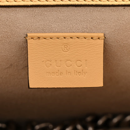 Gucci GG Supreme Monogram Snakeskin Flower Embroidered Medium Dionysus Shoulder Bag Beige Yellow 6 of 10