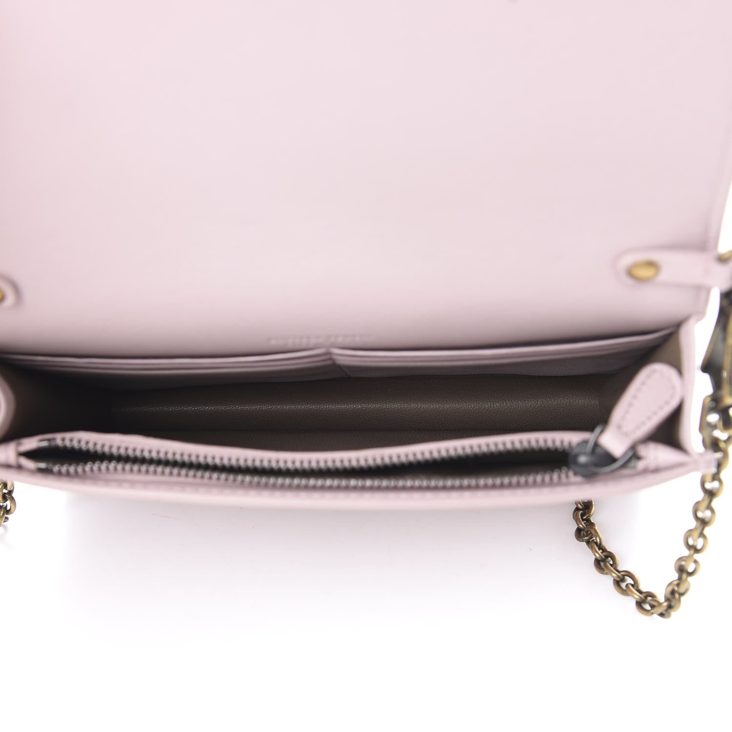 Bottega Veneta Nappa Intrecciato Checker Chain Wallet Deco Rose Quartz 4 of 10