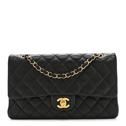 Chanel Lambskin Quilted Medium Double Flap Black 1 of 10