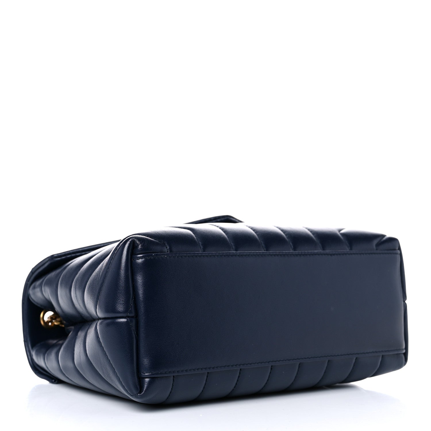 Saint Laurent Calfskin Y Quilted Monogram Small Loulou Chain Satchel Denim Brut 4 of 13