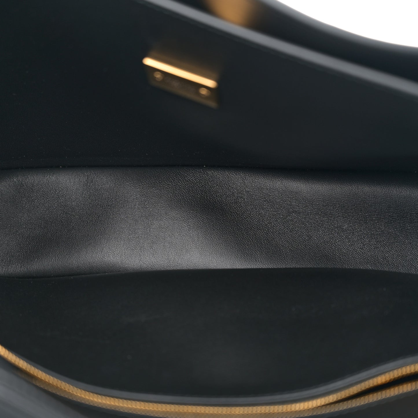 Natural Smooth Calfskin Rodeo Shoulder Bag Black