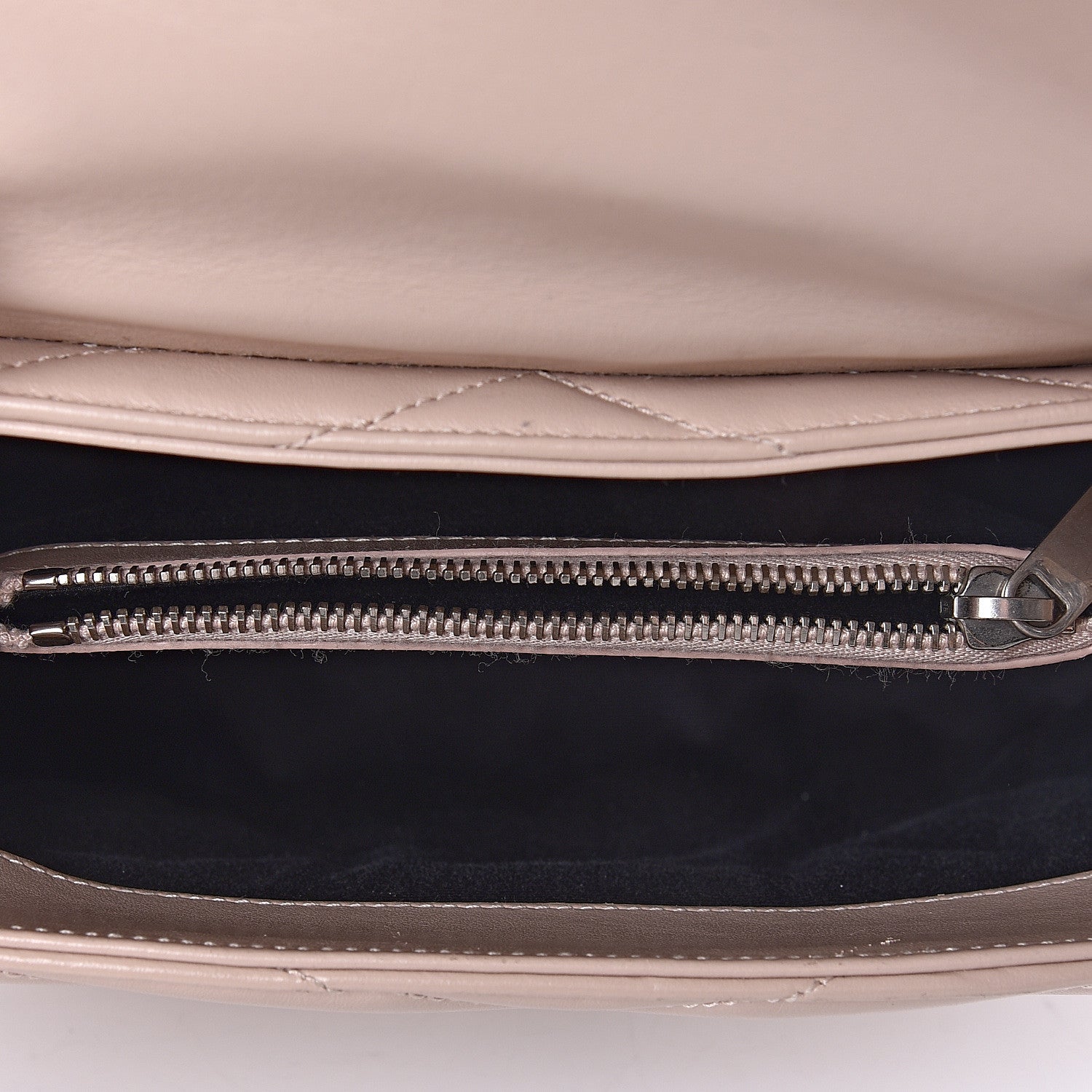 Saint Laurent Calfskin Y Quilted Monogram Small Loulou Chain Satchel Nude Powder 9 of 21