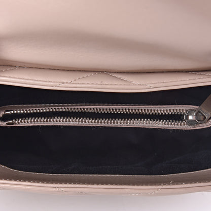 Saint Laurent Calfskin Y Quilted Monogram Small Loulou Chain Satchel Nude Powder 9 of 21