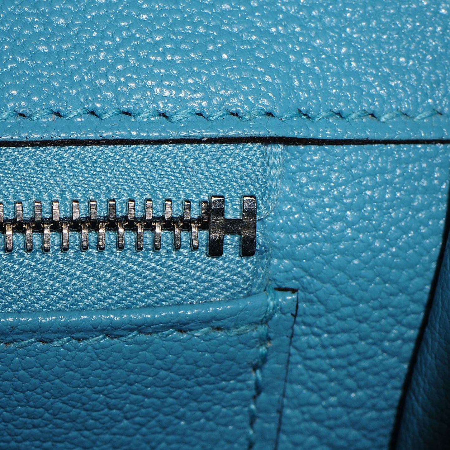 Togo Birkin 35 Bleu Saint Cyr