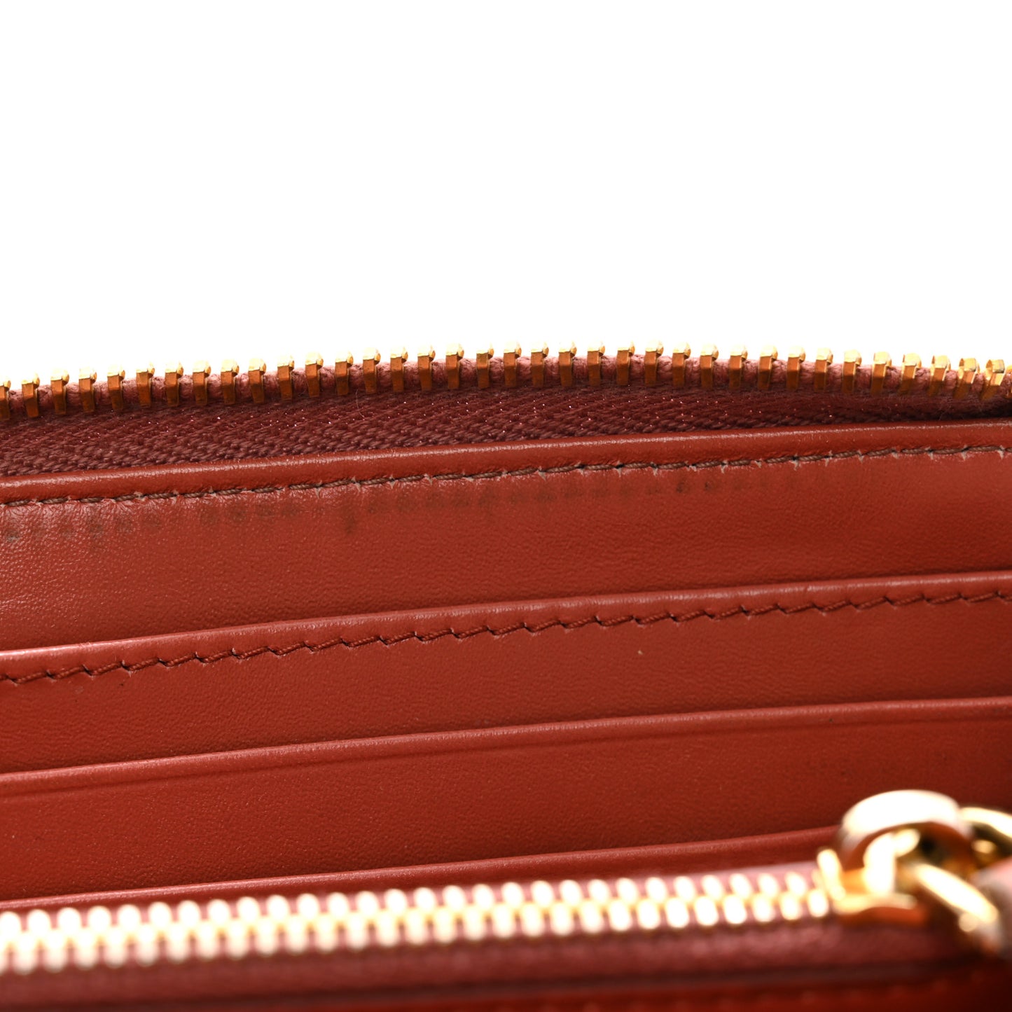 Vernice Crocodile Embossed Calfskin Zip Around Wallet Antico