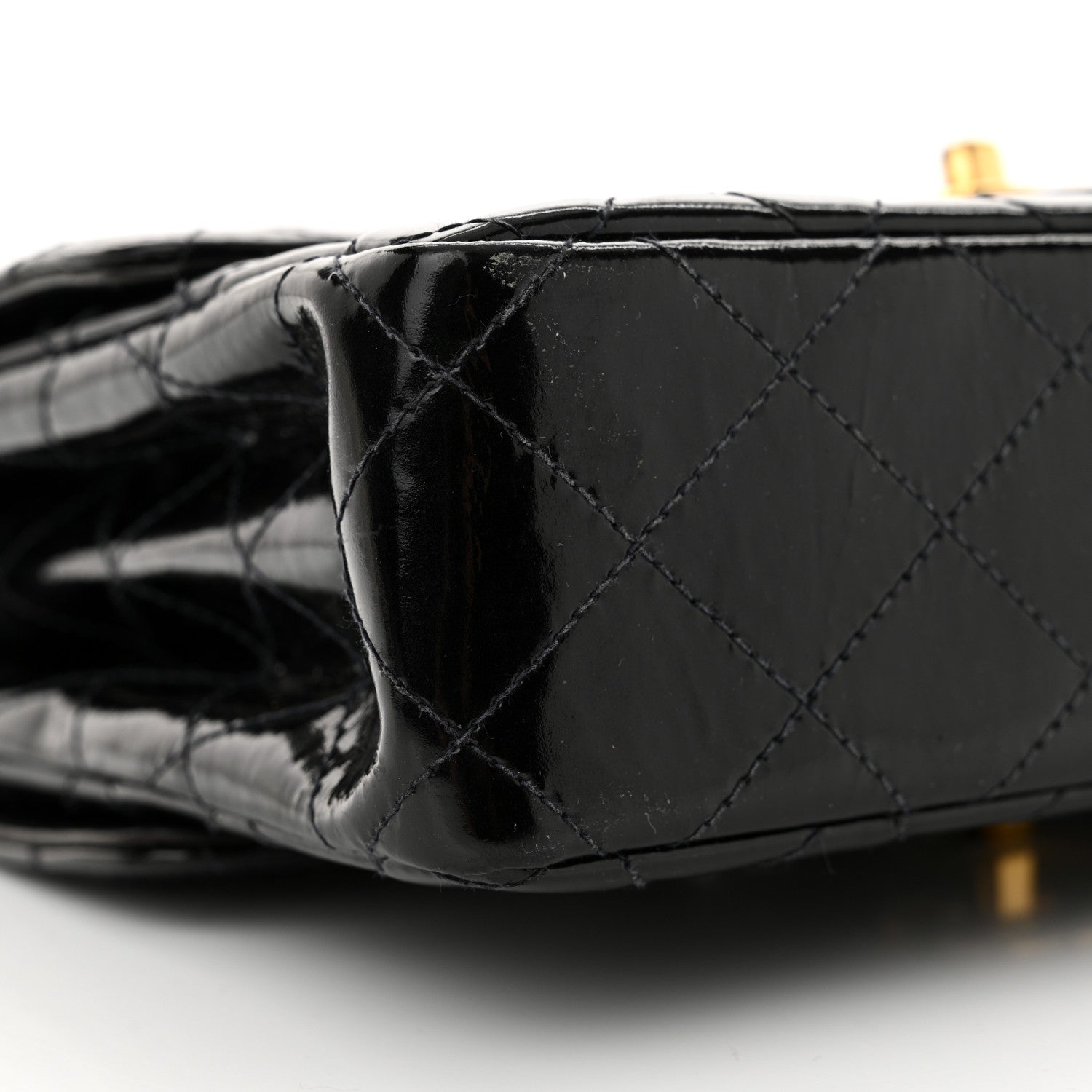 Chanel Patent Quilted Small Double Sided Flap Black 10 of 12
