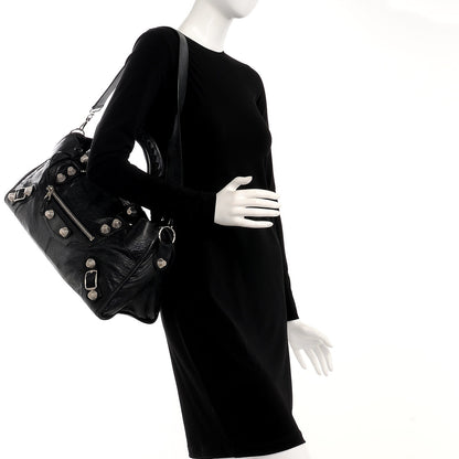 Balenciaga Agneau Giant 21 Silver Hardware Part Time Black 2 of 8