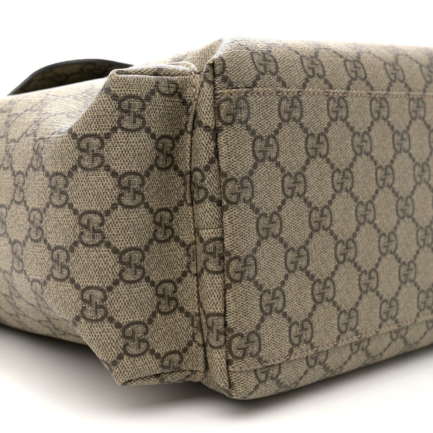 GG Plus Monogram Messenger Diaper Bag Dark Brown