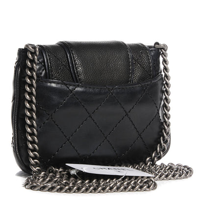 Chanel Caviar Calfskin Bubble Graphic Mini Messenger Bag Black 3 of 9