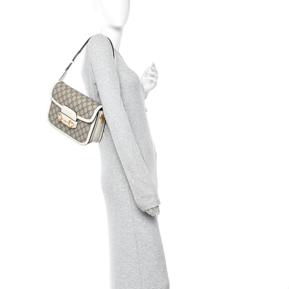 Gucci GG Supreme Monogram Horsebit 1955 Shoulder Bag Beige Mystic White 2 of 10