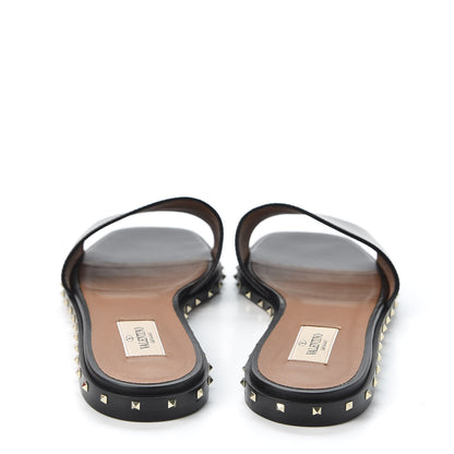 Valentino Garavani Nappa Soul Rockstud Flat Slide Sandals 40 Black 6 of 10