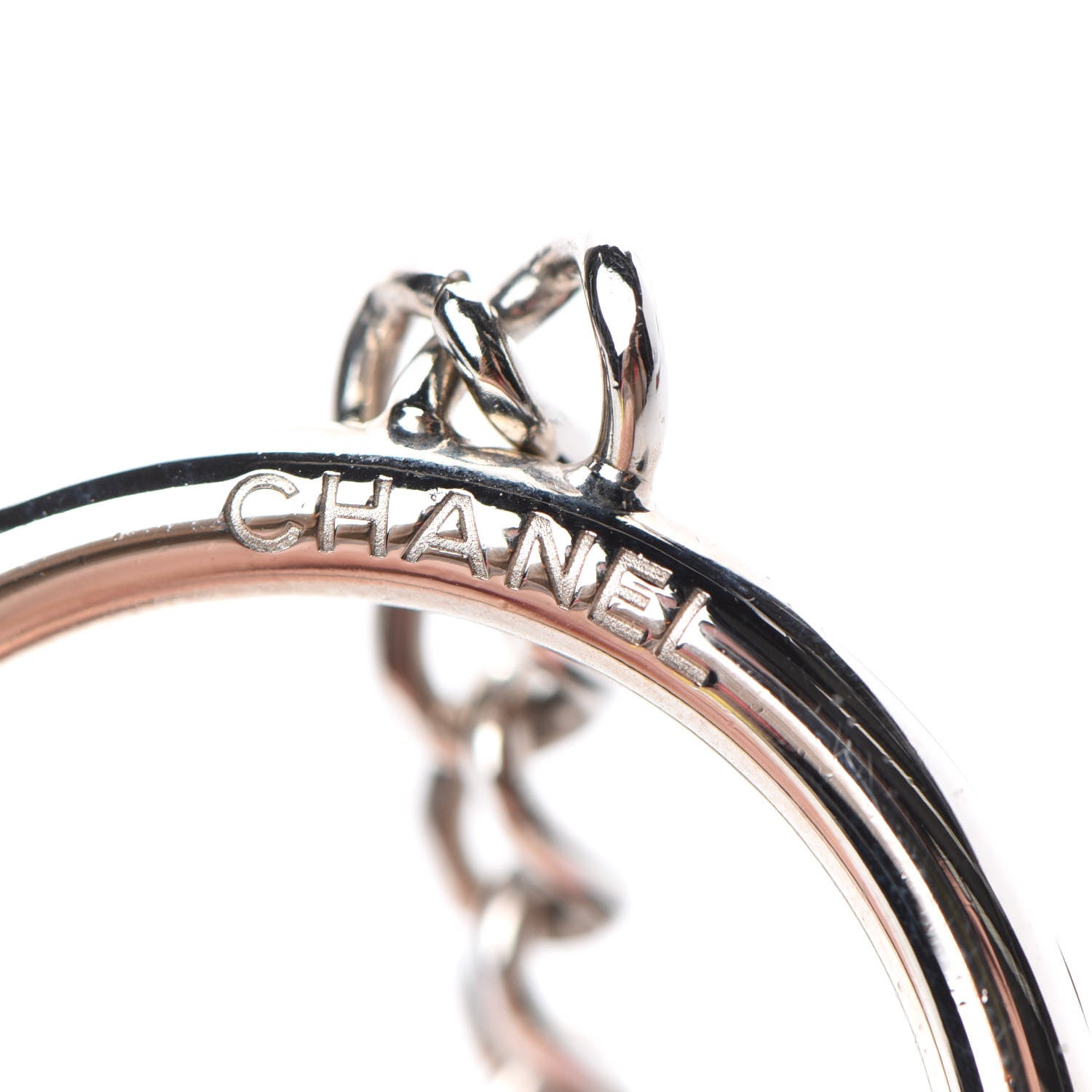 Chanel Metal Mirror Charm Silver 3 of 3