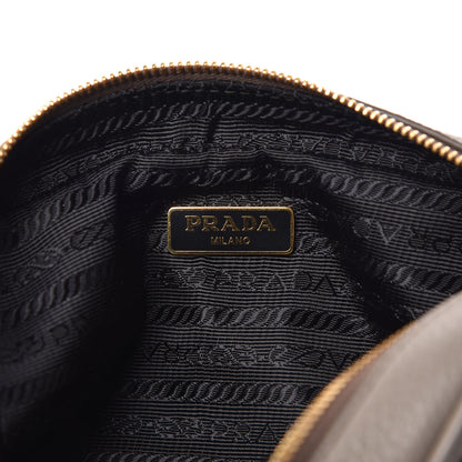 Prada Vitello Daino Cosmetic Pouch Argilla 6 of 9