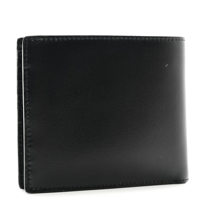 Saint Laurent Matte Calfskin Tiny Cassandre East West Wallet Black 3 of 7