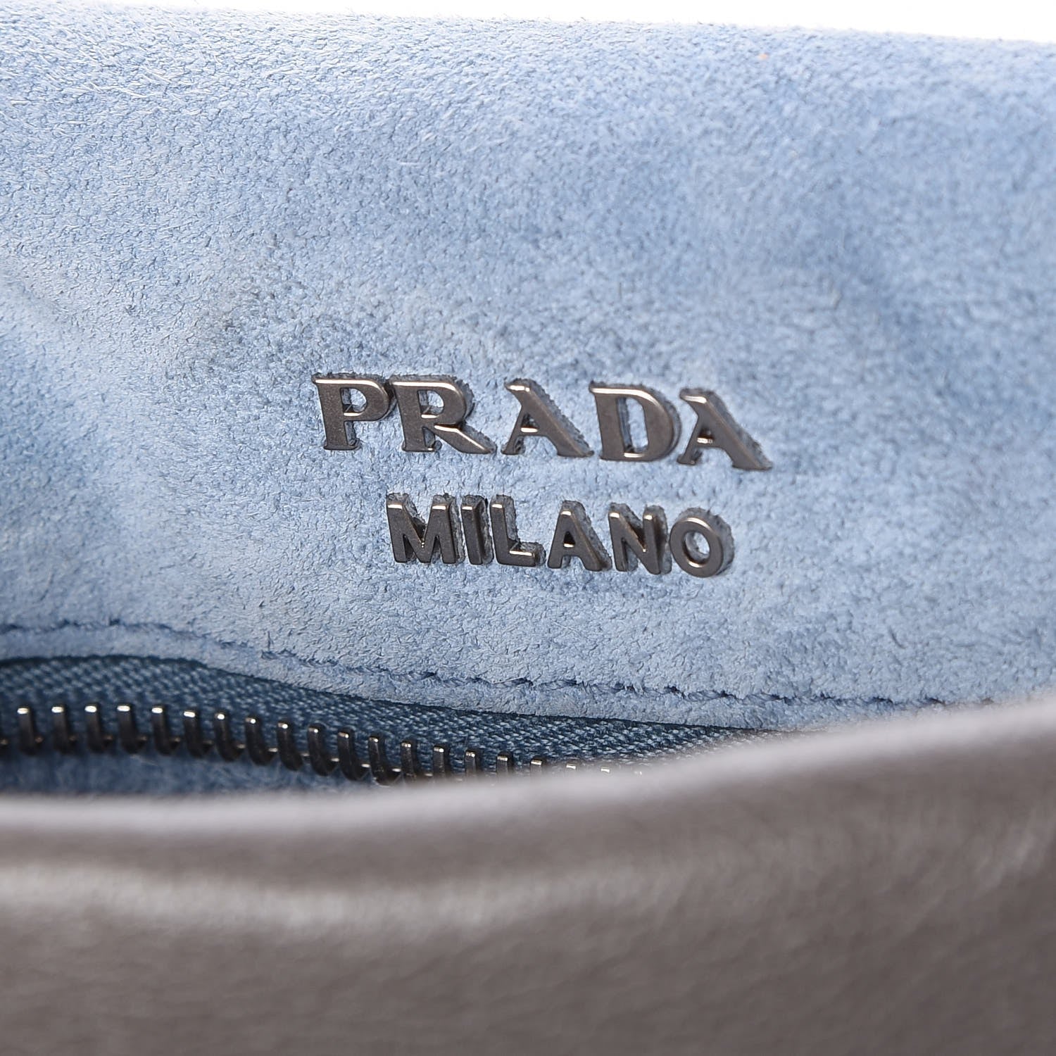 Prada Glace Calf Studded Etiquette Flap Marmo Astrale 6 of 8