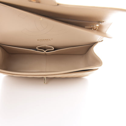 Chanel Caviar Quilted Jumbo Double Flap Beige 5 of 13