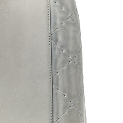 Chanel Iridescent Calfskin Large Just Mademoiselle Grey 10 of 10