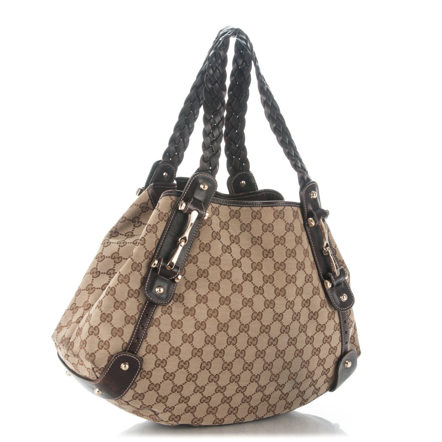 Monogram Medium Pelham Shoulder Bag Dark Brown