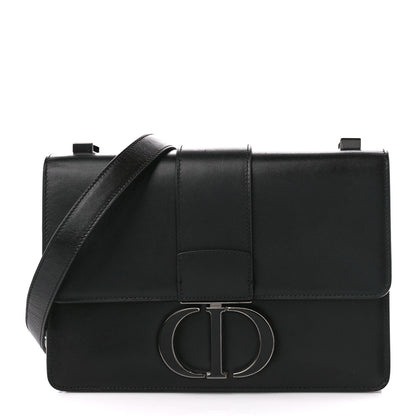 Christian Dior Smooth Calfskin 30 Montaigne Flap Bag Black 1 of 12